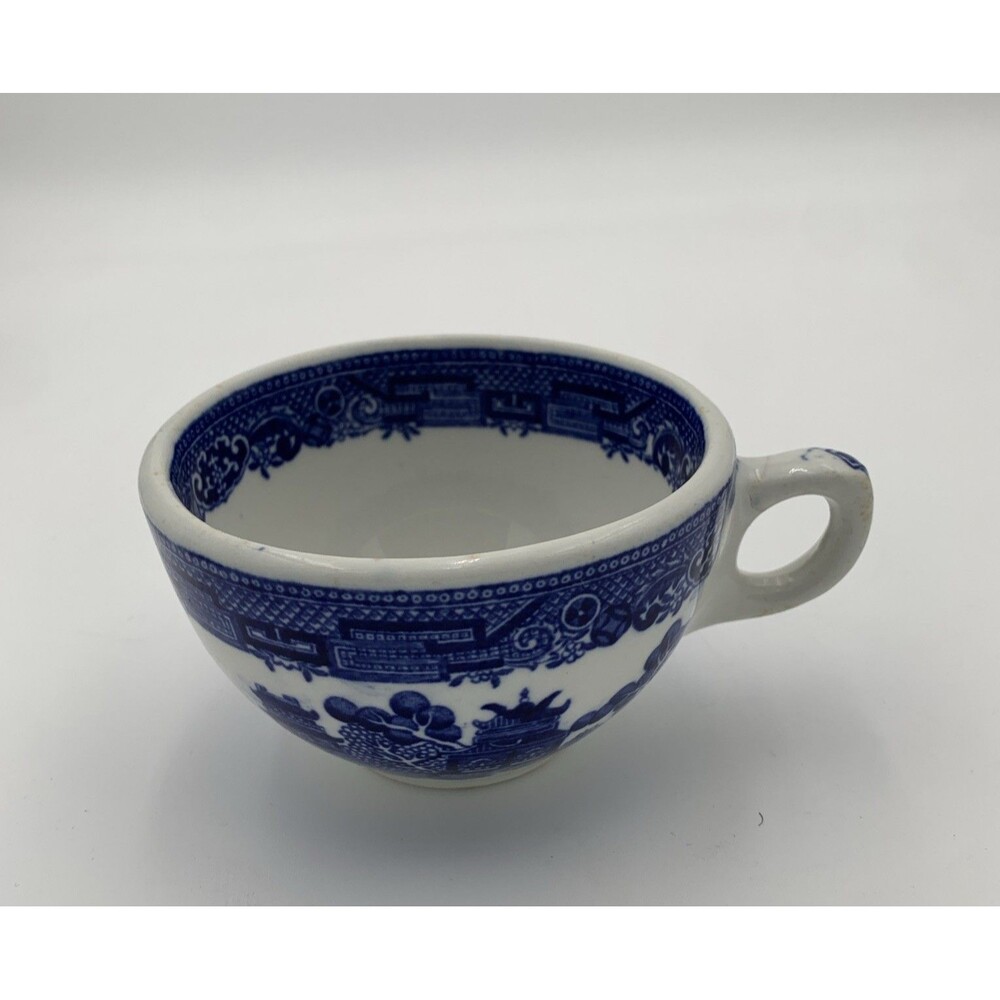 Blue And White  Teacup . Maddock England Tea 4” X 2.5”  Chinese Coffee